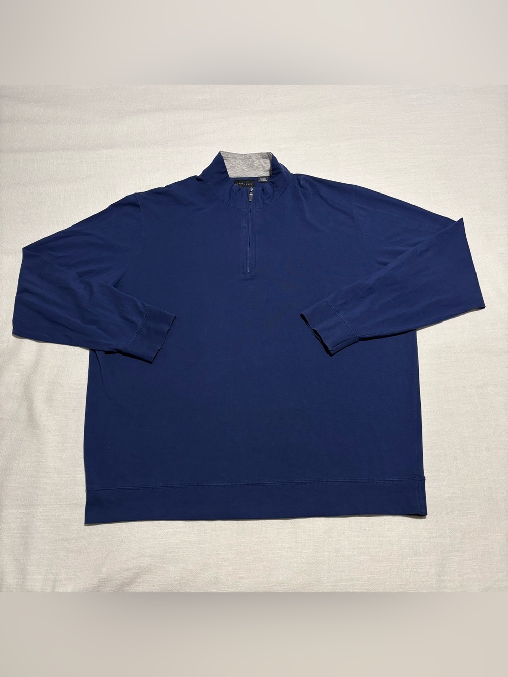 Men's Bobby Jones Pima Cotton Golfing Quarter Zip Pullover | Navy | Size XXL